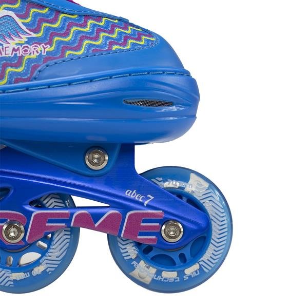 Αυξομειούμενα Πατίνια Roller NJ4613 A INLINE NILS EXTREME Μπλε με LED φωτάκια- LARGE(38-41) - σε 12 άτοκες δόσεις