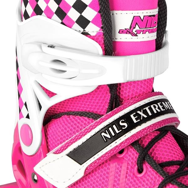 Αυξομειούμενα Πατίνια Roller NA 13911 A INLINE SKATES NILS EXTREME ΡΟΖ-LARGE(39-42) - σε 12 άτοκες δόσεις