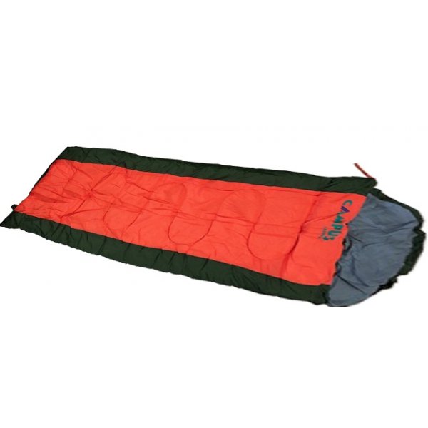 Campus Sleeping Bag Μονό 2 Εποχών Laguna Red/Khaki 220Χ75εκ., 400γρ - 210-8062-12 - σε 12 άτοκες δόσεις