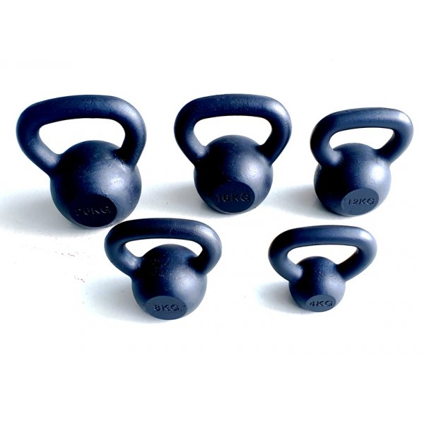 KETTLEBELL BLACK MATT 4kg - σε 12 άτοκες δόσεις