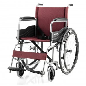 Αμαξίδιο Basic I Πτυσσόμενο με Μεγάλους Συμπαγείς Τροχούς, Σταθερά Πλαϊνά και Υποπόδια - 0808383 - Σε 12 άτοκες δόσεις