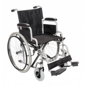 Αναπηρικό Αμαξίδιο Gemini Στενό 24’ 41cm - Πτυσσόμενο με Μεγάλους Συμπαγείς Οπίσθιους και Ενισχυμένους Εμπρόσθιους Τροχούς, με Πτυσσόμενα Πλαϊνά και Αποσπώμενα Υποπόδια - 0811306 - Σε 12 άτοκες δόσεις