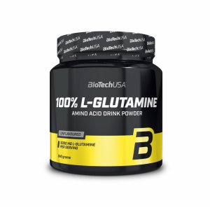 100% L-Glutamine 240gr (BIOTECH USA) - σε 12 άτοκες δόσεις