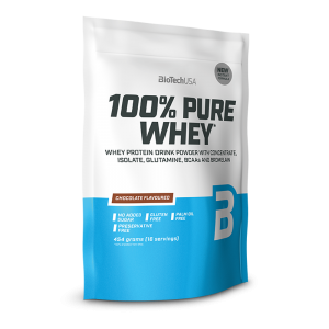100% Pure Whey 454gr (BIOTECH USA) - Salty Caramel - 5999076238439 - Σε 12 Άτοκες Δόσεις