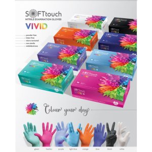 Soft Touch Vivid Γάντια Νιτριλίου 100τεμ- Σε 12 άτοκες δόσεις