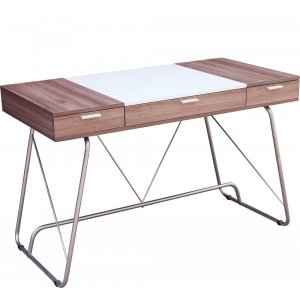 Γραφείο 15mm MDF Μελαμίνη - Σκούρα Καρυδιά - L120xW60xH79cm - 60-22228