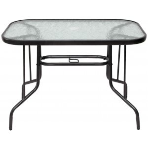 Τραπέζι Ανθρακί Μεταλλικό Παραλληλόγραμμο - L110xW60xH72cm