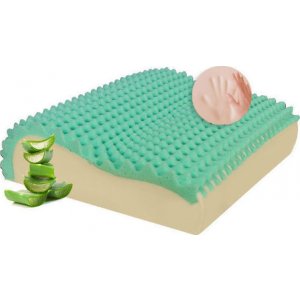 Μαξιλάρι Ύπνου Ανατομικό Memory Foam Visco Elastic Massage Aloe Vera 41x55x10,5-12,5