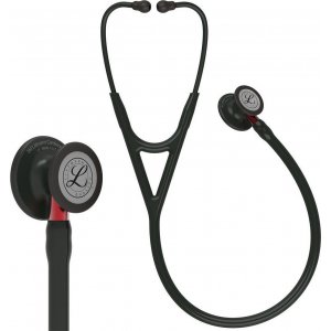 Στηθοσκόπιο 3M™ Littmann® Cardiology IV™ Black & Black Finish Red Stem 6200