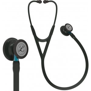 Στηθοσκόπιο 3M™ Littmann® Cardiology IV™ Black & Black Finish Blue Stem 6201