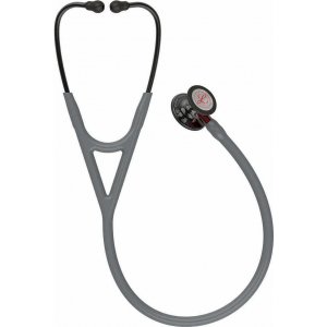 Στηθοσκόπιο 3M™ Littmann® Cardiology IV™  Grey High Polish Smoke Finish - Red Stem 6183