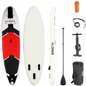 League Flores Φουσκωτή Σανίδα SUP με Μήκος 3m Κόκκινη