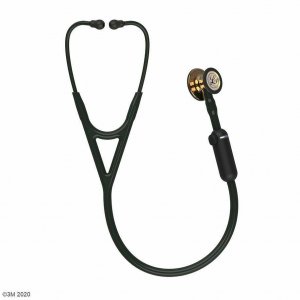 3M Littmann® CORE Digital Stethoscope 8863 High Polish Copper Chestpiece, Black Tube, Stem & Headset