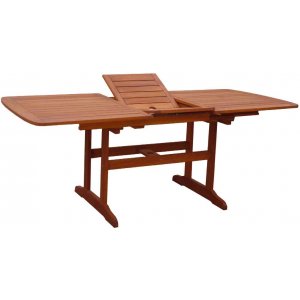 Τραπέζι Παραλληλόγραμμο με Προσθήκη & Ρυθμιστή Ύψους - L155/200xW107xH73cm