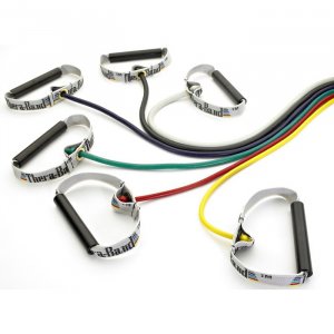 Thera-Band Σωληνωτό Λάστιχο Αντίστασης (Body Trainer Tubes) με Σκληρές PVC Λαβές