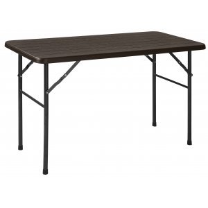 Τραπέζι Πτυσσόμμενο Μονοκόμματο σε Απομίμηση Ξύλου - 120x60x74εκ