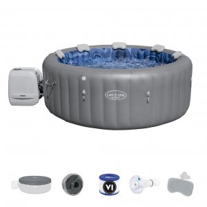 60075 LAY-Ζ-SPA SANTORINI HYDROJET 216X80CM - Σε 12 Άτοκες Δόσεις