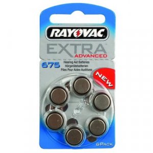 Μπαταρίες Ακουστικών Βαρηκοΐας 6τεμ. SILVER 1.45V RAYOVAC 675MF PR44