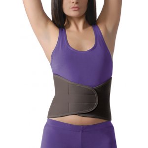 Ζώνη Οσφύος Neoprene με Μπανέλες One Size - Μαύρο