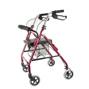 ΠΕΡΙΠΑΤΗΤΗΡΑΣ ΤΕΣΣΑΡΩΝ ΤΡΟΧΩΝ ROLLATOR ΑΛΟΥΜΙΝΙΟΥ AT51017