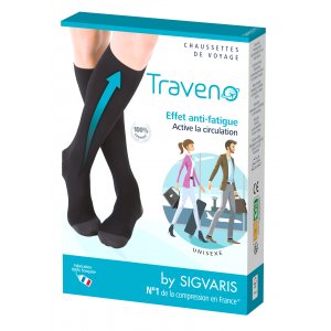 Κάλτσες προληπτικές διαβαθμισμένης συμπίεσης New TRAVENO by SIGVARIS