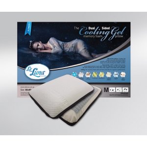 Μαξιλάρι Ανατομικό The Dual Sided Cooling Gel Memory Foam pillow  60x40x16