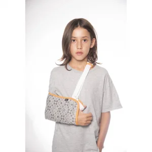 Medical Brace Ρυθμιζόμενος Φάκελος Ανάρτησης Ώμου με Αντίχειρα για Παιδιά σε Γκρι Χρώμα MB.3007