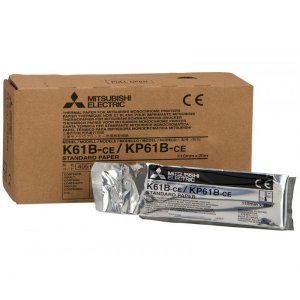 Θερμικό χαρτί υπερήχων Mitsubishi K-61B Print media for A6 B/W video printer P-90 P-91 - 110cm x 21mm - 102.001 - 4 τεμάχια