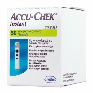 Ταινίες Μέτρησης Σακχάρου Accu-Chek Instant 50τμχ