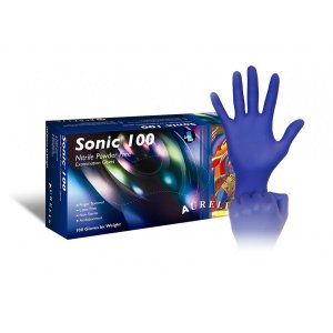 Γάντια νιτριλίου χωρίς πούδρα Aurelia® Sonic Cobalt Blue - 100 τεμάχια - 110.074 - Σε 12 άτοκες δόσεις