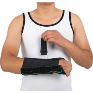 Ortholand Πηχεοκάρπιο με Δέσιμο σε Μαύρο Χρώμα VH/ FOREARM W/LACE