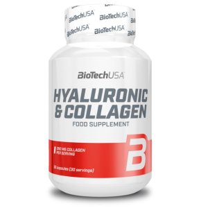 Hyaluronic & Collagen 30caps (BIOTECH USA) - Σε 12 άτοκες δόσεις