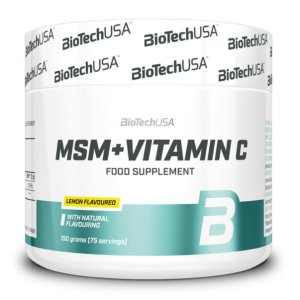 MSM + Vitamin C 150gr (BIOTECH USA) - Σε 12 άτοκες δόσεις