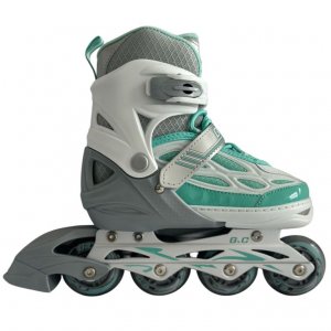 Αυξομειούμενα Πατίνια Roller GC BW 188 Γκρι/Μπλε IN-LINE SKATES Small(31-34) - σε 12 άτοκες δόσεις
