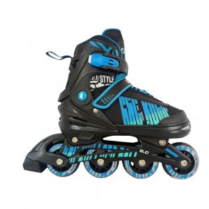 Αυξομειούμενα Πατίνια Roller GC BW Μαύρο/Μπλε IN-LINE SKATES Medium (35-38) - σε 12 άτοκες δόσεις