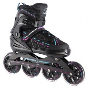 Αυξομειούμενα Πατίνια Roller NA 1128 Μαύρο/Μωβ IN-LINE SKATES NILS EXTREME Medium (35-38) - σε 12 άτοκες δόσεις