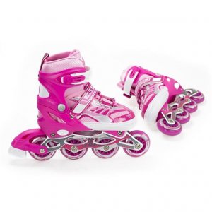 Αυξομειούμενα Πατίνια Roller NJ 1828 A INLINE SKATES NILS EXTREME ΡΟΖ-MEDIUM (35-38) - σε 12 άτοκες δόσεις