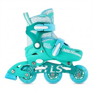 Αυξομειούμενα Roller Nils Extreme NA13102 FILO INLINE SKATES Τιρκουάζ Small (30-33) - σε 12 άτοκες δόσεις