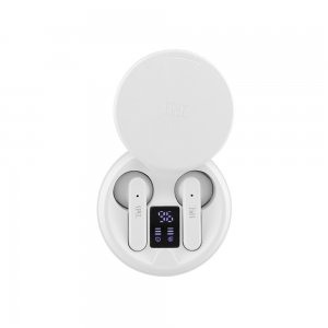 Ακουστικά Bluetooth με θήκη και ένδειξη φόρτισης EBSHINYWH2 TNB Λευκά - 070067 - Σε 12 Άτοκες Δόσεις