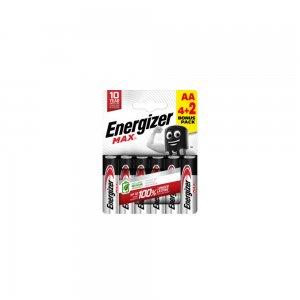 Αλκαλικές μπαταρίες AA-LR06 MAX F016599 ENERGIZER BP6 4+2 - 130066