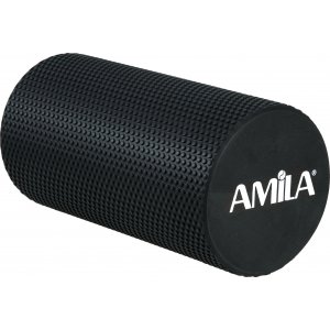 AMILA Foam Roller Φ15x30cm Μαύρο - 96824 - σε 12 άτοκες δόσεις