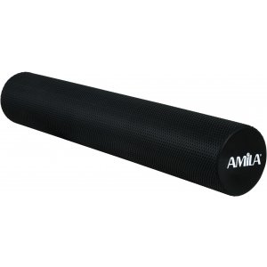 AMILA Foam Roller Φ15x90cm Μαύρο - 96823 - σε 12 άτοκες δόσεις