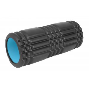 AMILA Foam Roller Plexus Φ14x33cm Μαύρο/Γαλάζιο - 96826 - σε 12 άτοκες δόσεις