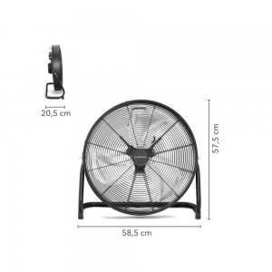 Ανεμιστήρας δαπέδου μεταλλικός 120w 50cm TVM20D TROTEC Μαύρος - 180048 - Σε 12 Άτοκες Δόσεις