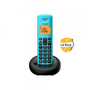 Ασύρματο τηλέφωνο με δυνατότητα αποκλεισμού κλήσεων E260 EWE ALCATEL Μπλε - 010072 - Σε 12 Άτοκες Δόσεις