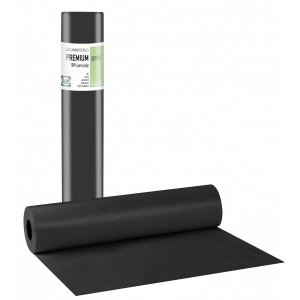 Πλαστικοποιημένο ρολό χαρτί με κόλλα Μαύρο PREMIUM STANDARD - 58cm x 50m - 108.025.SBL - 12 τεμάχια