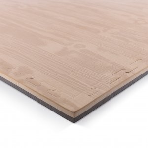 Δάπεδο Προστασίας Puzzle EVA 100x100x2,5 cm – Ξύλο / Μαύρο - 36653 - σε 12 άτοκες δόσεις