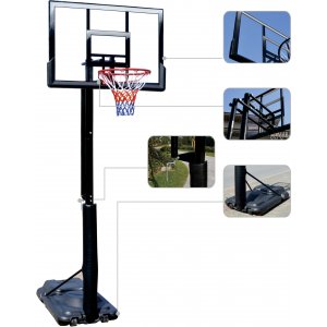 Deluxe Basketball System - Μεταβαλλόμενο ύψος 230-305cm, ρύθμιση με μανιβέλα 49221 - Σε 12 άτοκες δόσεις