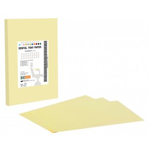 Χαρτί οδοντιατρικής ταμπλέτας - Κίτρινο (250τμχ) - 18cm x 28cm - 109.301.Y