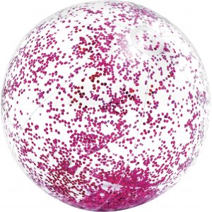 Διαφανή Μπάλα Παραλίας - Transparent Glitter Beach Balls - 58070